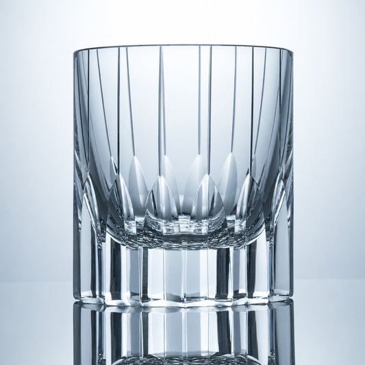 Clear Prism Edo Kiriko Whiskey Glass – Hand-Cut K9 Crystal Tumbler