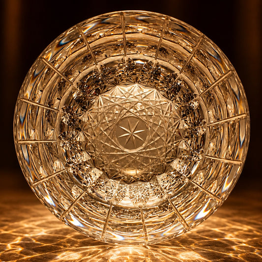 Clear Prism Edo Kiriko Whiskey Glass – Hand-Cut K9 Crystal Tumbler