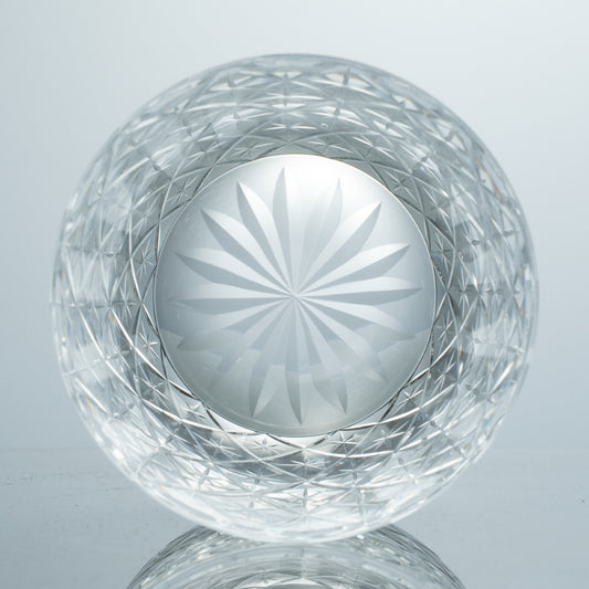 Clear Diamond Star K9 Crystal Whiskey Glass – Hand-Cut Crystal Tumbler